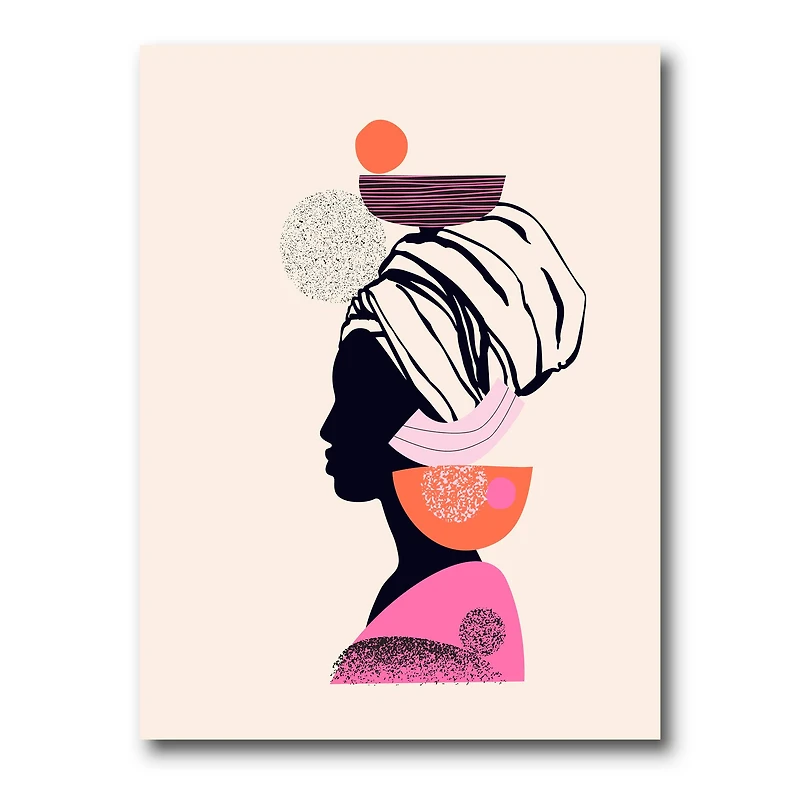 Designart - Ethnic Portrait of African American Woman