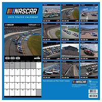 TF Publishing 2025 Nascar Tracks Wall Calendar