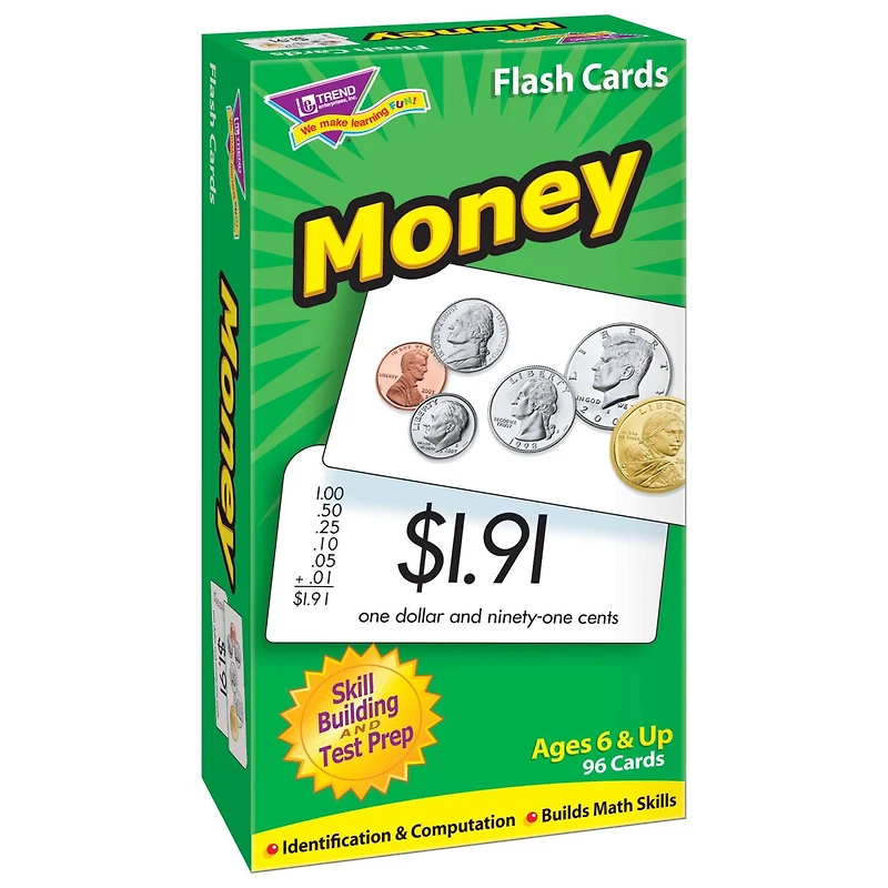 Trend Enterprises® Money Skill Drill Flash Cards