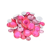 Dark & Light Pink Round Mix Gems by Creatology™