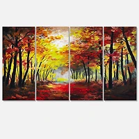 Designart - Walk Through Autumn Forest