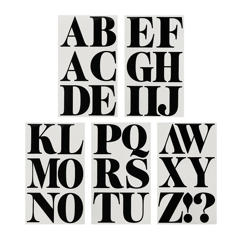 6 Packs: 32 ct. (192 total) 3" Alphabet Iron-On Transfers by Make Market