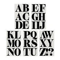 6 Packs: 32 ct. (192 total) 3" Alphabet Iron-On Transfers by Make Market