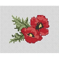 Luca-s Poppies Counted Cross Stitch Kit
