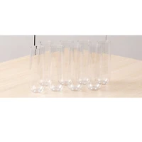 12 Packs: 8 ct. (96 total) 9oz. Clear Plastic Stemless Champagne Flutes by Celebrate It™
