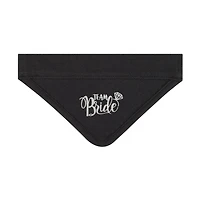 Best Furry Friends Black Team Bride Bandana Collar Slide