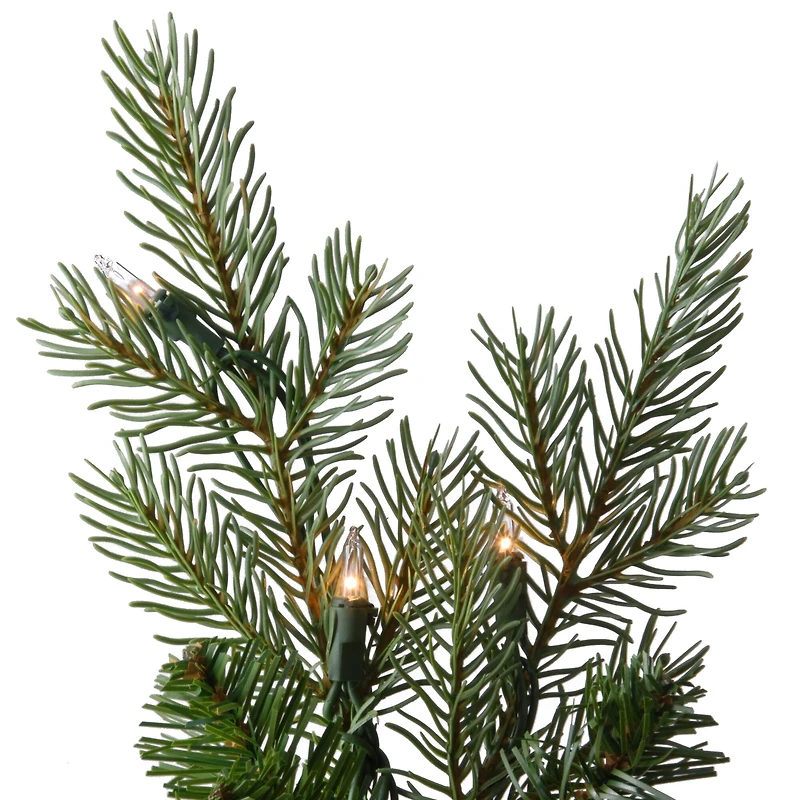 4ft. Pre-Lit Nordic Spruce® Entrance Artificial Christmas Tree, Clear Lights