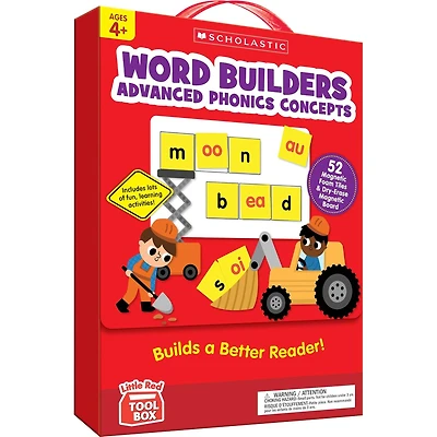 Scholastic Teaching Solutions Little Red Tool Box Word Builders Adv Phonics Concepts Kit