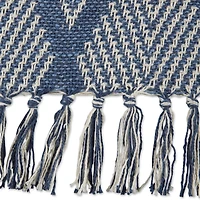 DII® Denim Blue Tone Multi Diamond Throw