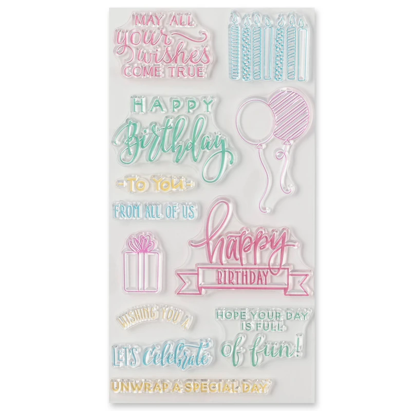 Happy Birthday Clear Stamps by Recollections™