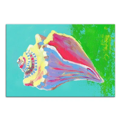 Bright Sea Shell 18" x 12' Canvas Wall Art