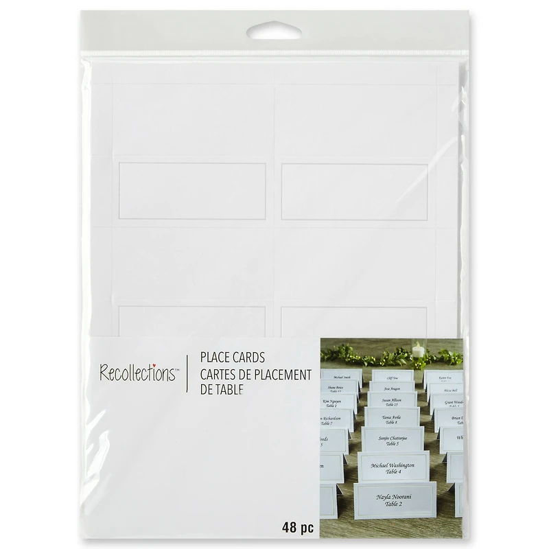 12 Packs: 48 ct. (576 total) Place Cards by Recollections