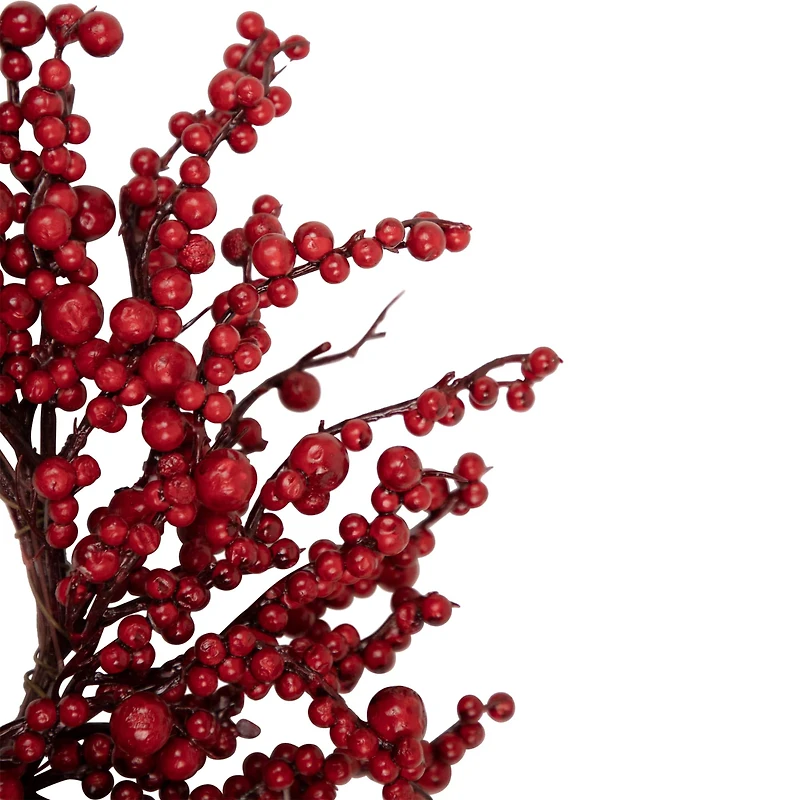 22" Red Berries Artificial Christmas Wreath