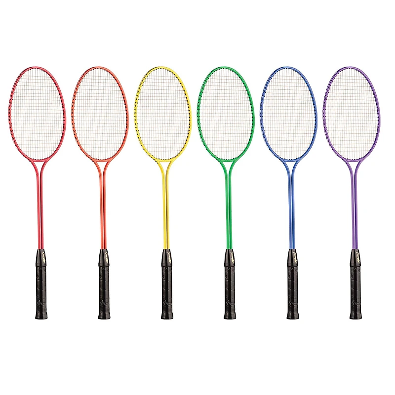 Champion Sports Tempered Steel Twin Shaft Badminton Racket Set
