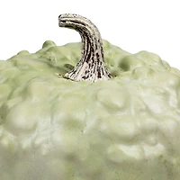 7.5" Green Textured Pumpkin Tabletop Décor
