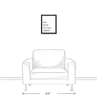 Eat Sleep Love You Repeat Framed Wall Art