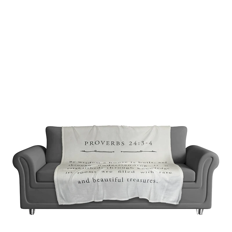 Proverbs 24 50" x 60" Coral Fleece Blanket