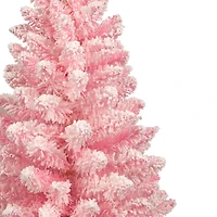 3ft. Unlit Madeline Pink Flocked Spruce Artificial Christmas Tree