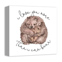 Bear Love Canvas Wall Art