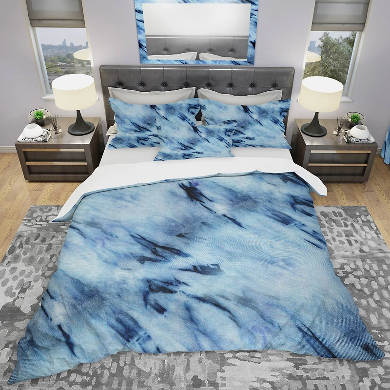 Designart 'Tie Dye' Modern & Contemporary Bedding Set