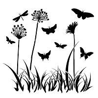 The Crafter's Workshop Butterfly Meadow Stencil