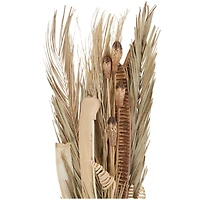 62" Beige Dried Plant Assorted Bouquet Palm Leaf Natural Foliage with Branch Accents