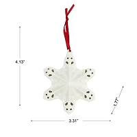 4.25" LED DIY Ceramic Snowflake Ornament by Make Market®