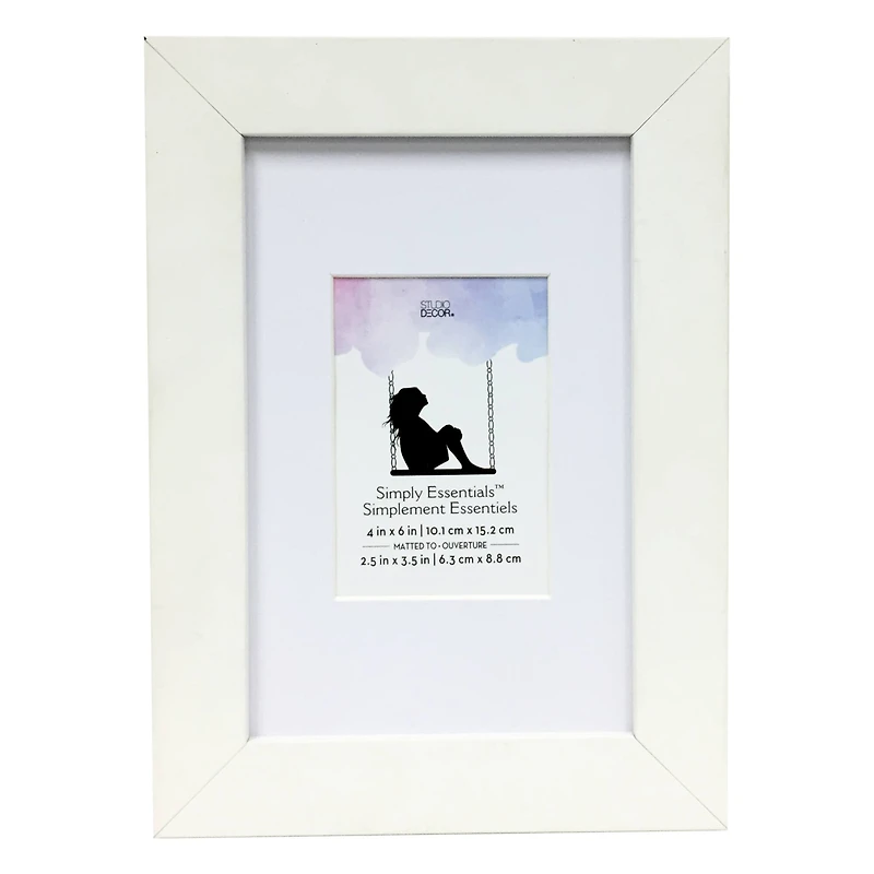 Simply Essentials™  2.5" x 3.5" White Frame by Studio Décor®