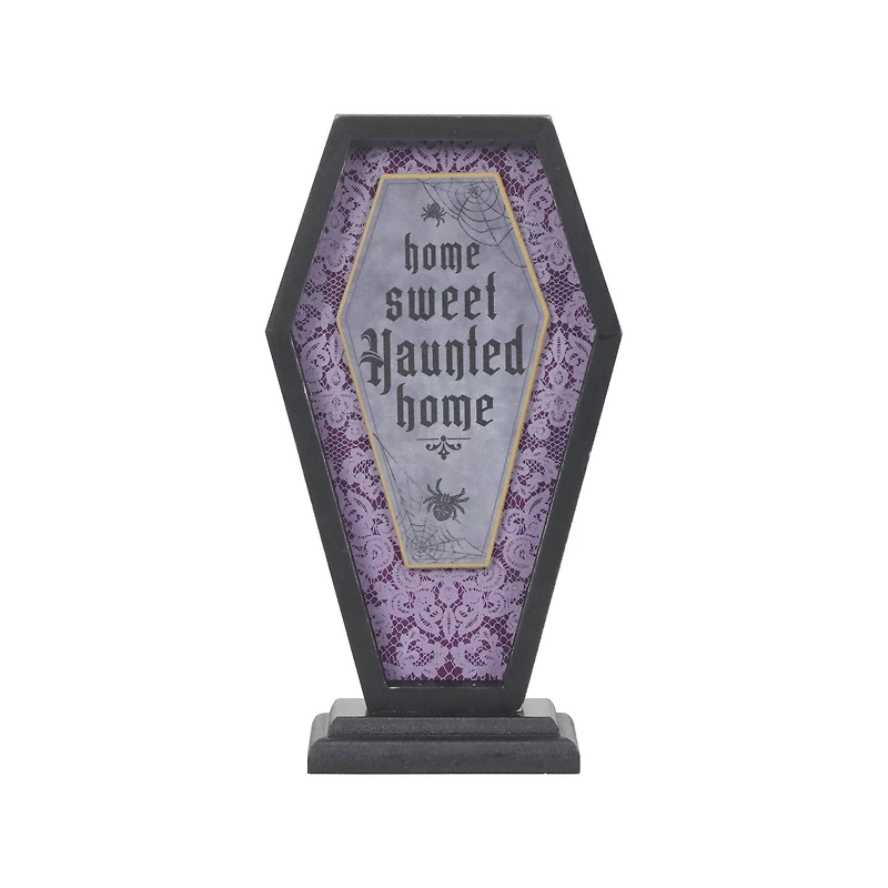 9" Home Sweet Haunted Home Coffin Tabletop Sign by Ashland®