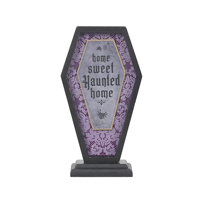 9" Home Sweet Haunted Home Coffin Tabletop Sign by Ashland®