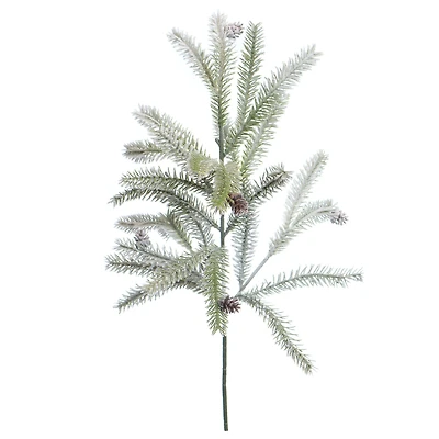 21" Flocked Green Pine & Pinecone Pick by Ashland®