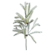 21" Flocked Green Pine & Pinecone Pick by Ashland®