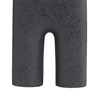 The Novogratz 13" Black Ceramic Arched Abstract Vase