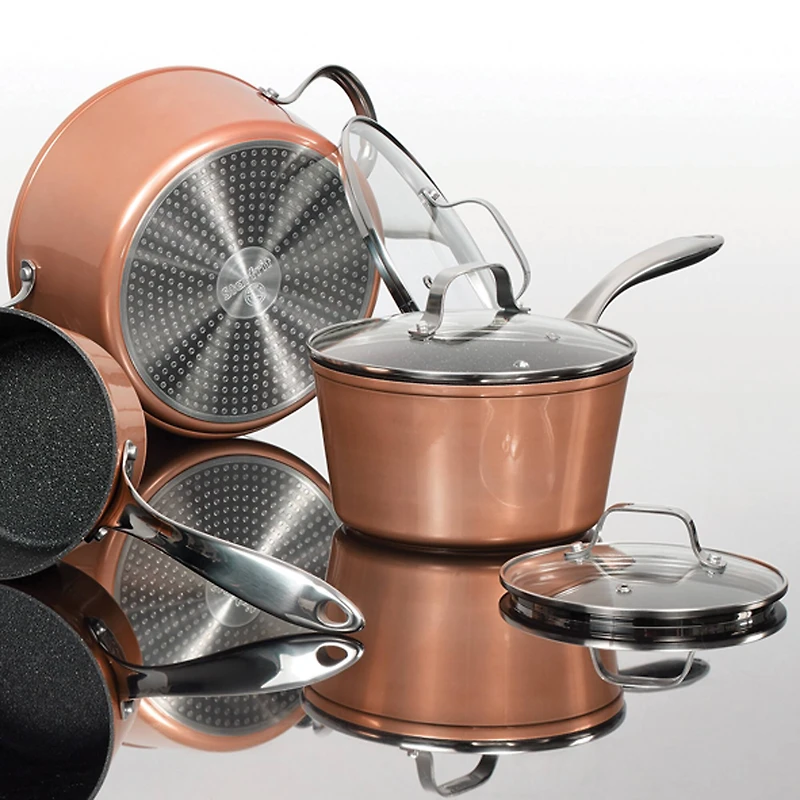 THE ROCK by Starfrit 10-Piece Copper Cookware Set