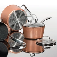 THE ROCK by Starfrit 10-Piece Copper Cookware Set