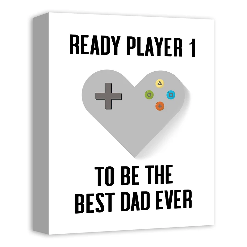 Ready Player 1 Best Dad Canvas Wall Art