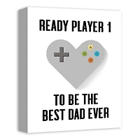 Ready Player 1 Best Dad Canvas Wall Art