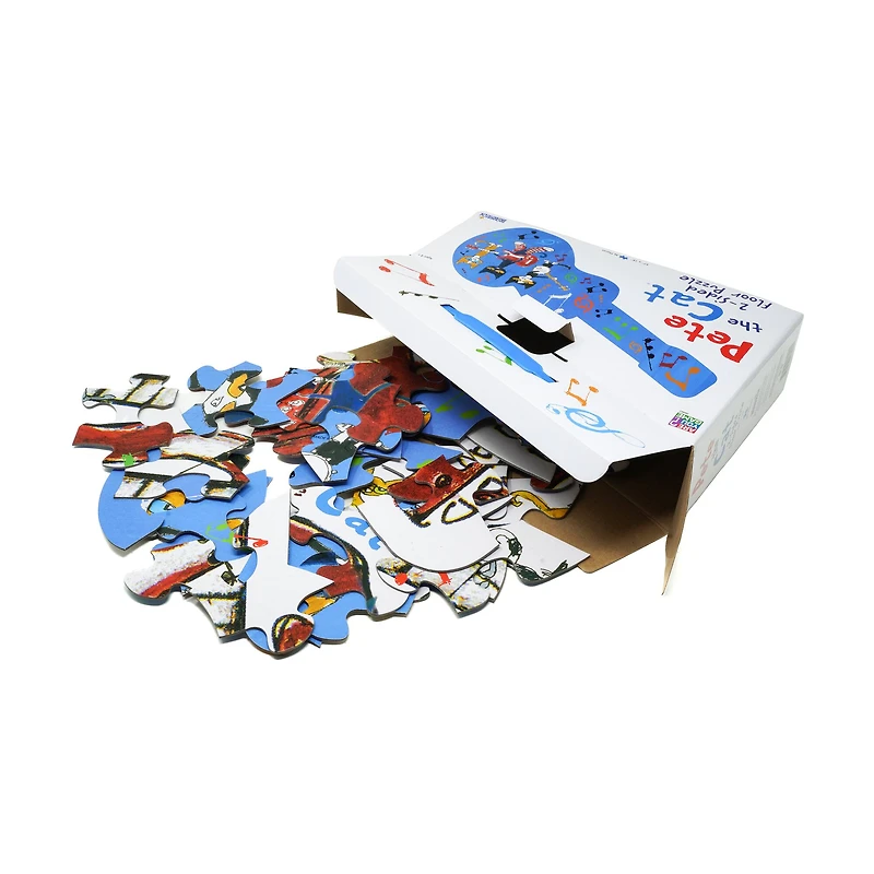 Pete the Cat 2-Sided Floor Puzzle Suitcase: 36 Pcs