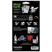 Metal Earth® Silver Dragon Steel Model Kit