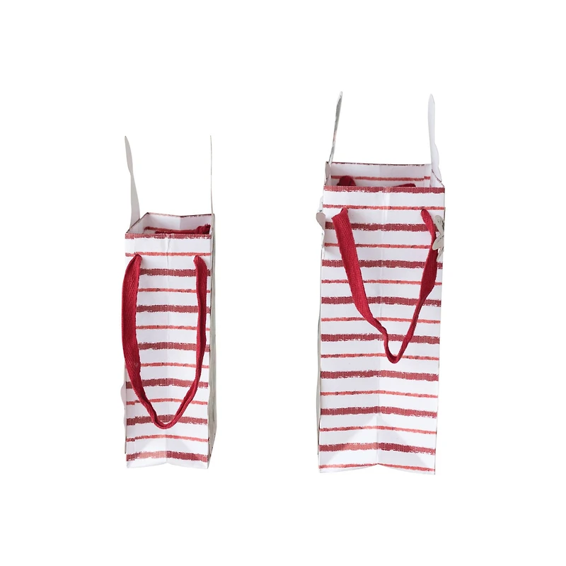 Hello Honey Compact Snowman & Christmas Tree Printed Paper Diecut Gift Bags, 2ct.