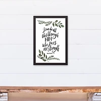 I Can do All this Through Him 12" x 18" Black Framed Canvas