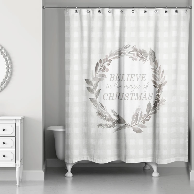 Believe in the Magic of Christmas Shower Curtain