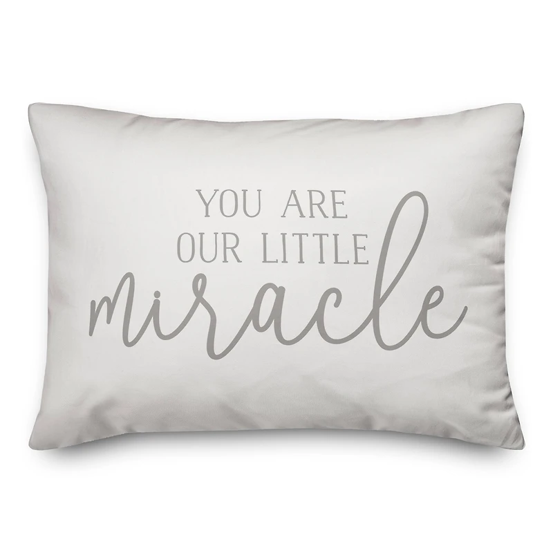Our Little Miracle 14" x 20" Throw Pillow