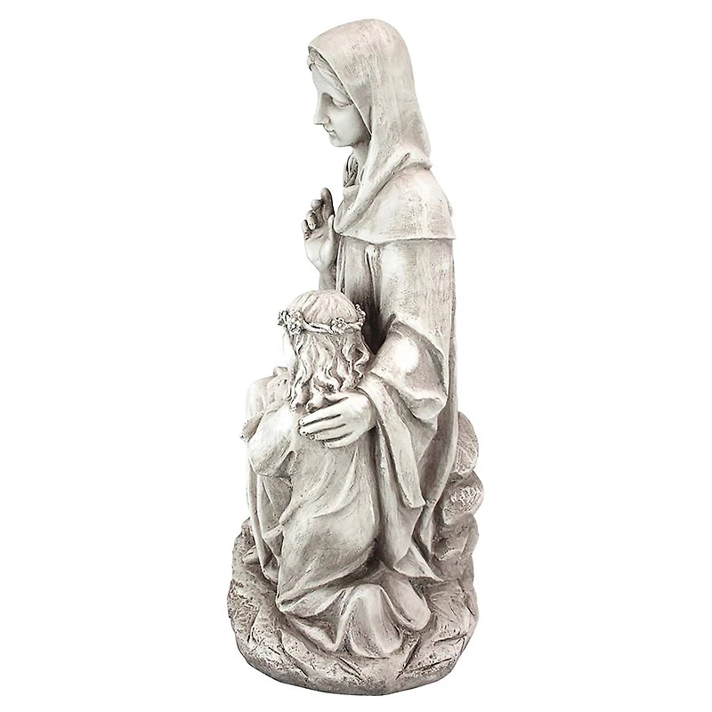 Design Toscano 23.5" St. Anne with the Young Mary Mother of Jesus Statue