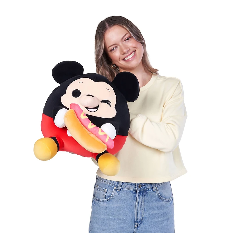 Snackles Disney® 14" Mickey with Hot Dog Plush