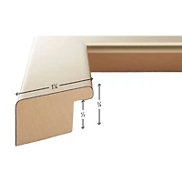 Craig Frames Bauhaus 125 Swirled Gold Picture Frame