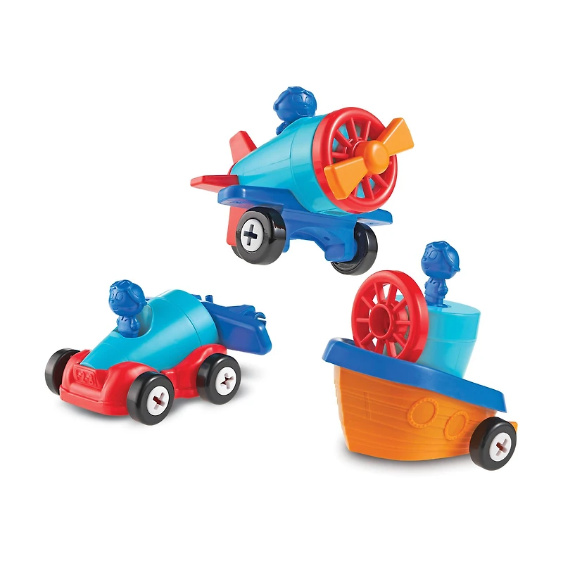 Learning Essentials - 1-2-3 Build It! Car-Plane-Boat