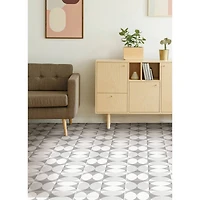 FloorPops Gray Norma Peel & Stick Floor Tiles