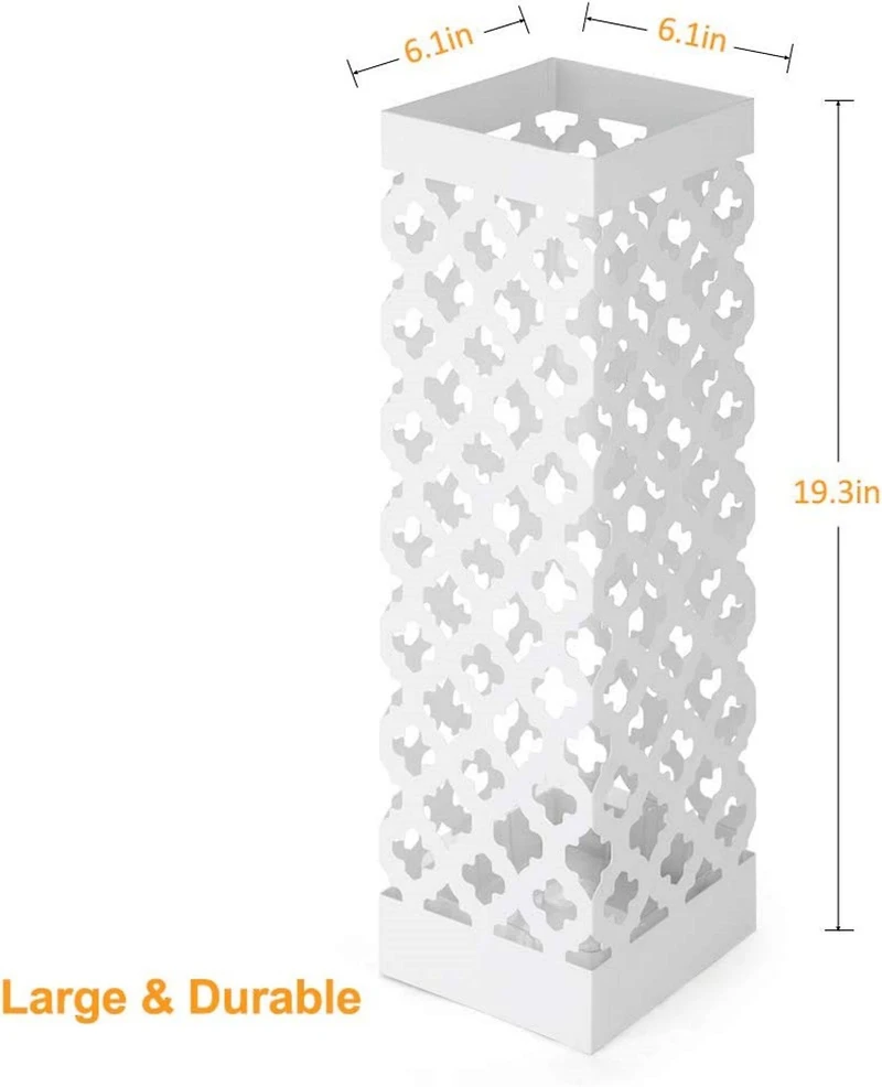 NEX™ White Square Umbrella Stand Rack