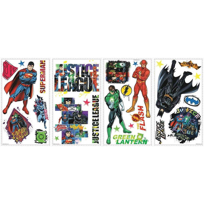 RoomMates Justice League Peel & Stick Wall Decals